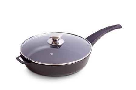 [А50283] Frying pan with a glass lid,d. 280 mm