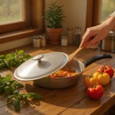 Сковорода проста сільська з алюмінієвою кришкою, d. 240 мм