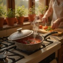 Сковорода з алюмінієвою кришкою, d. 260 мм