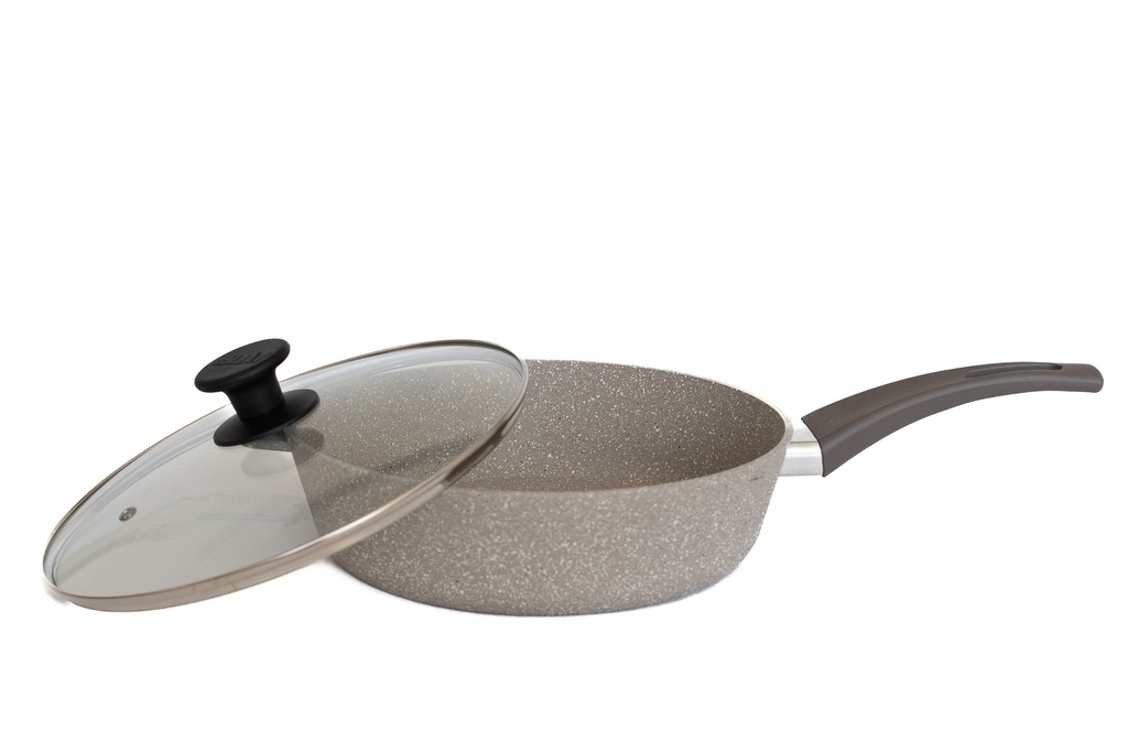 Сковорода 28 см опт зі скл. кришкою, d. 280 мм