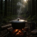 Казан з алюмінієвою кришкою, об'єм 20 літрів