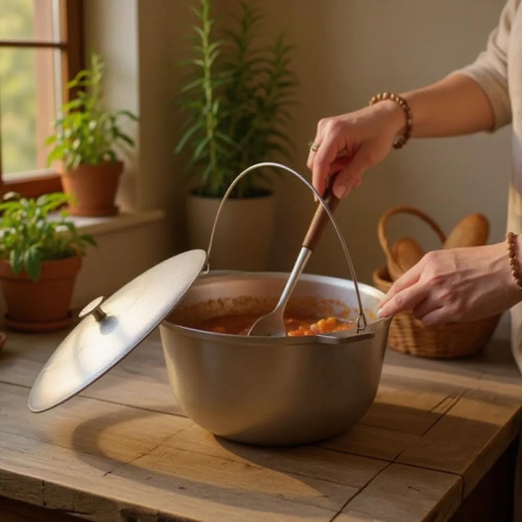 Казан алюминиевый опт з алюмінієвою кришкою похідний, об'єм 4л