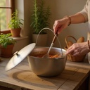 Казан алюминиевый опт з алюмінієвою кришкою похідний, об'єм 4л