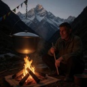 Казан полевой с дужкой 20 л з кришкою і дужкою (похідний) для кемпінгу