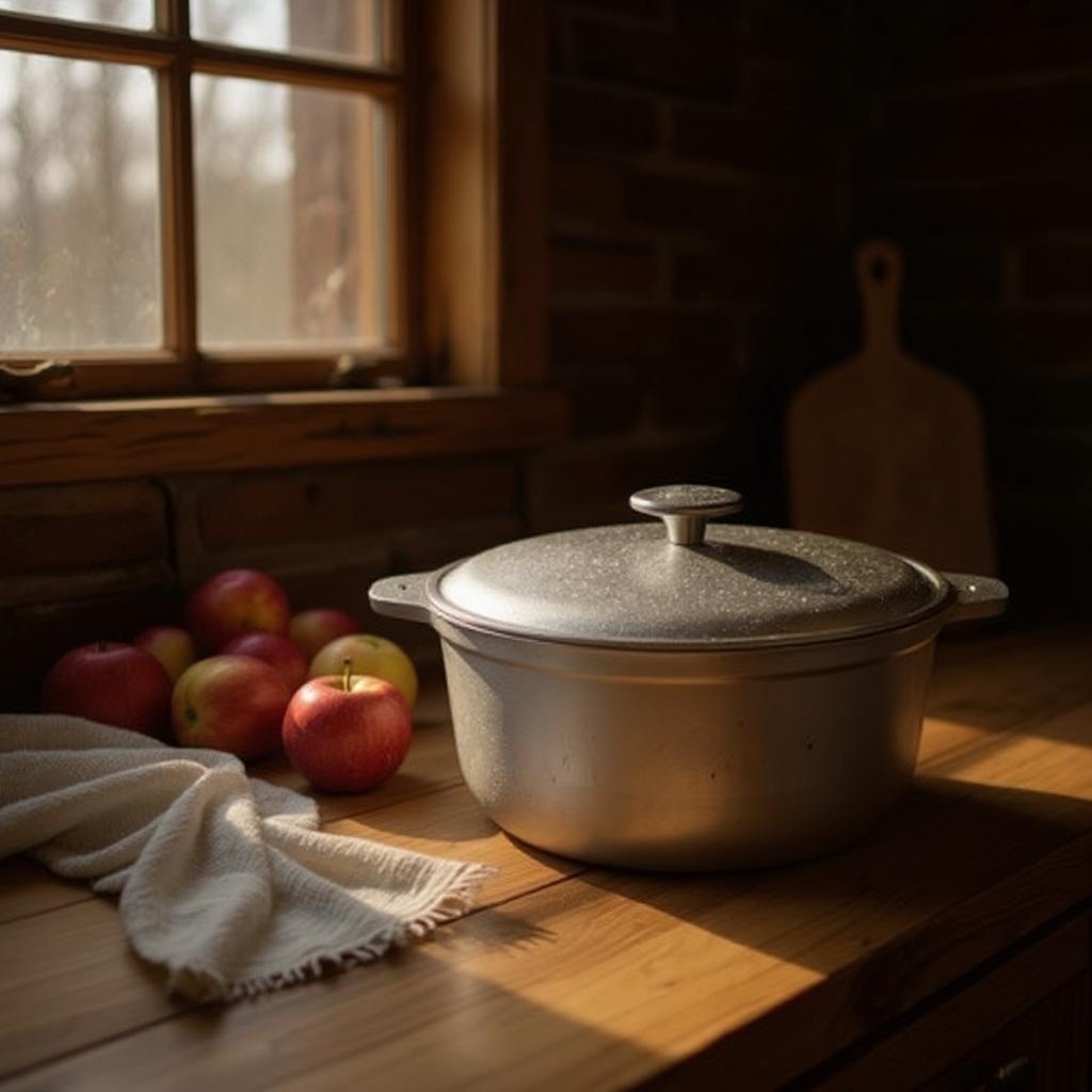 Казан з алюмінієвою кришкою, об'єм 20 літрів