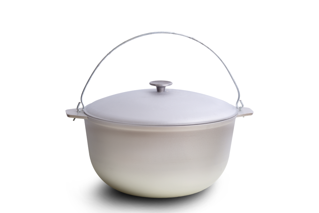 Aluminum cauldron Tourist 2 L with lid and shackle