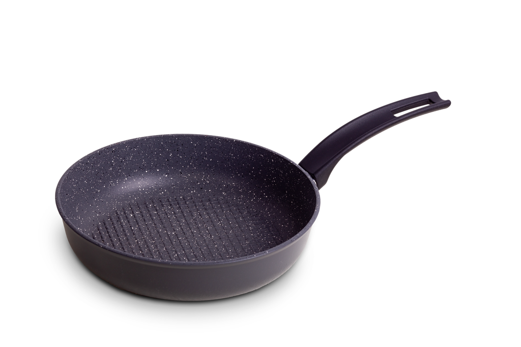 Frying pan with corrugated bottom without lid, d. 240 mm