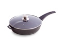 Frying pan with a glass lid,d. 280 mm