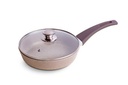 Frying pan with a glass lid,d. 220 mm