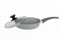 Frying pan with a glass lid,d. 220 mm