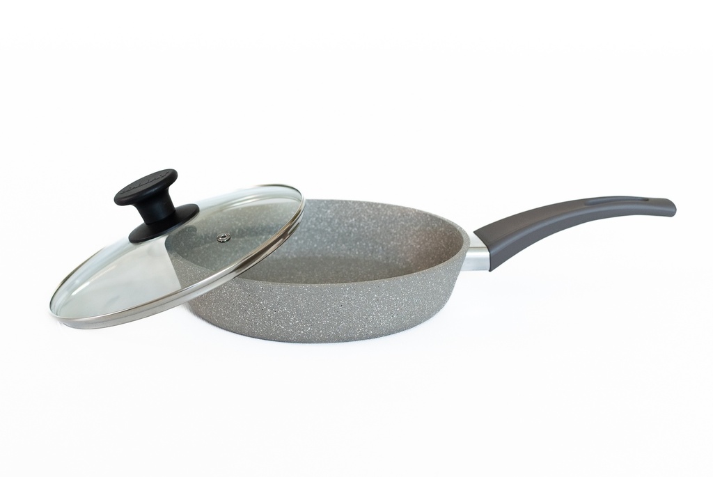Frying pan with a glass lid,d. 240 mm