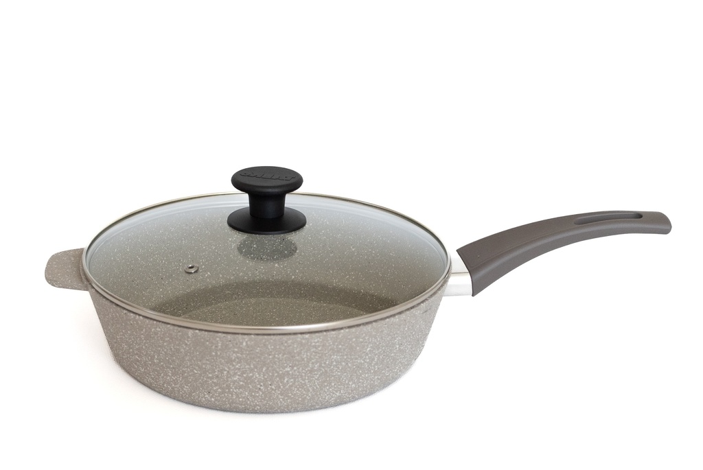 Patelnia z pokrywką ze szkła, śr. 280 mm.