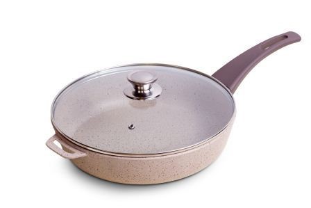 Frying pan with a glass lid,d. 280 mm