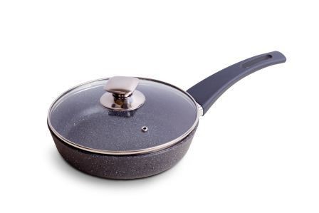 Frying pan with a glass lid,d. 220 mm