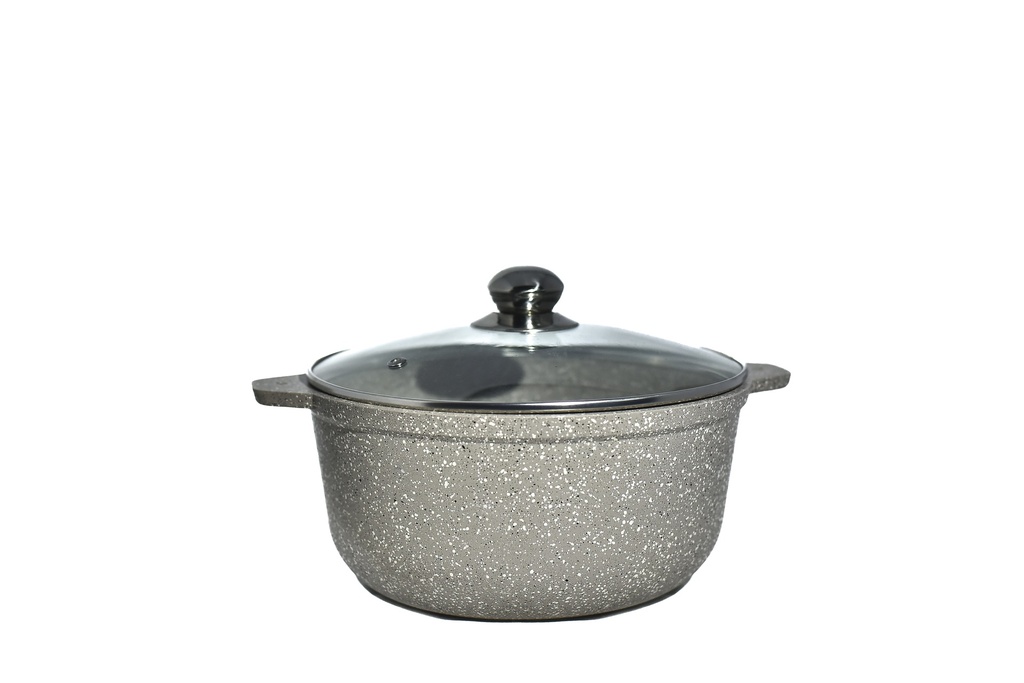 3L saucepan with non-stick coating and glass lid