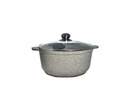 3L saucepan with non-stick coating and glass lid