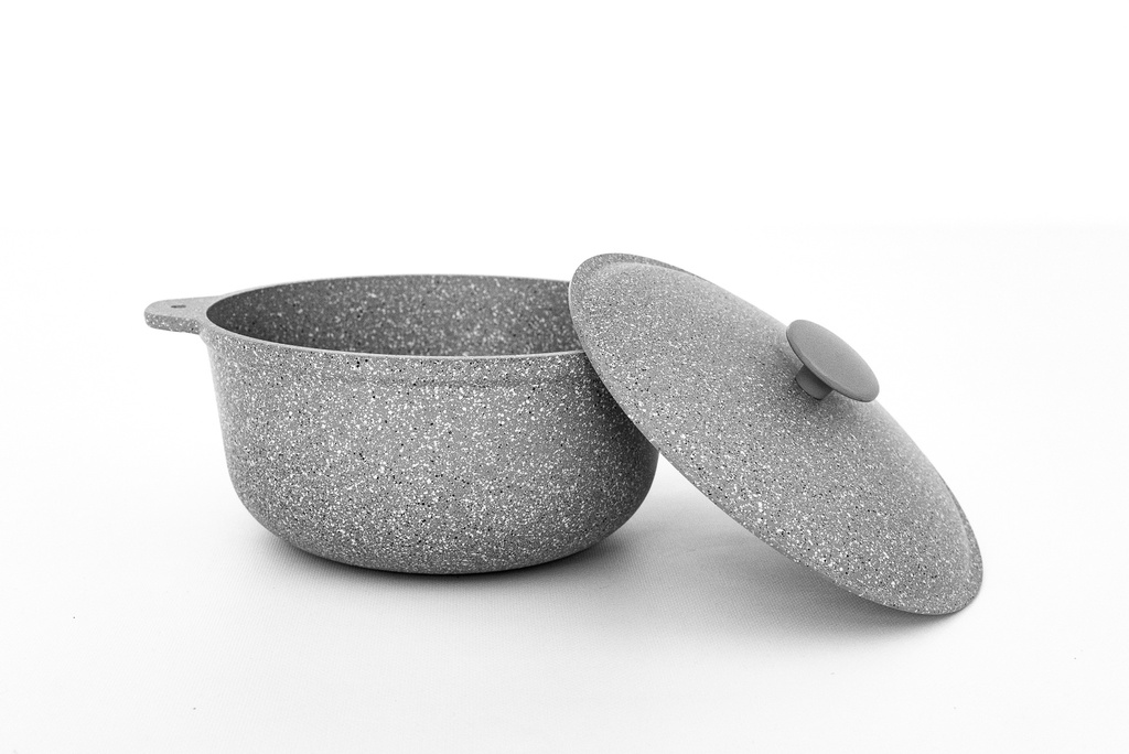 Casserole cauldron 5 l with non-stick coating and aluminum lid