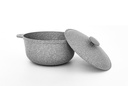 Casserole cauldron 5 l with non-stick coating and aluminum lid