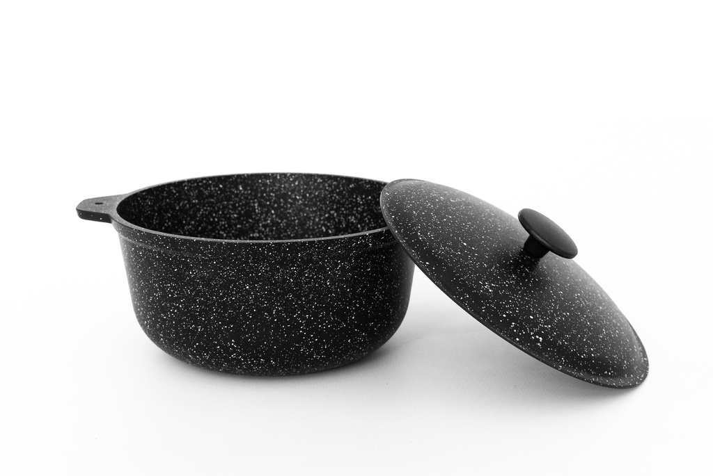 Casserole-cauldron 3 l with non-stick coating and aluminum lid