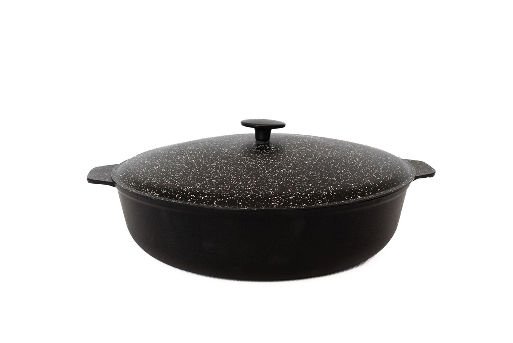 Сковорода з  2-ма ал. ручками з кришкою