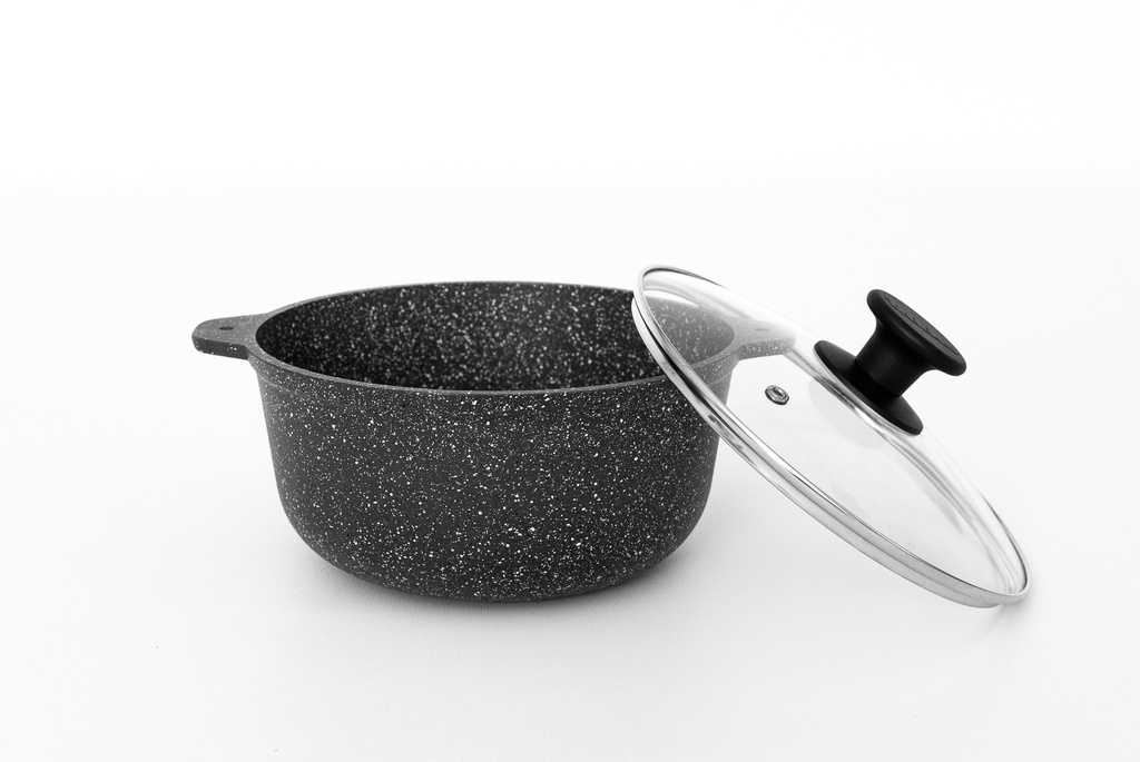 Kasserolle-Topf 3l mit Antihaftbeschichtung und Glasdeckel