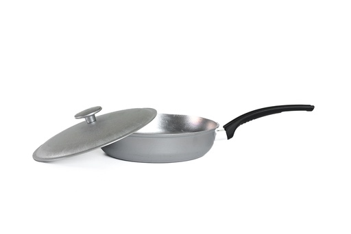 [D40221] Patelnia z pokrywką aluminiową, średnica 220mm.