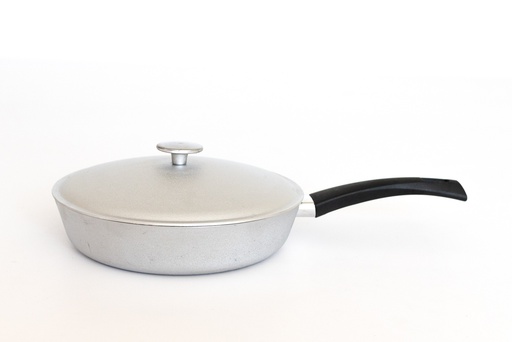 [D50221] Pfanne mit Aluminiumdeckel, d. 220 mm