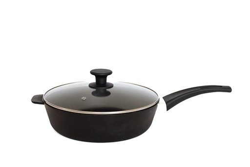 [А50283] Frying pan with a glass lid,d. 280 mm