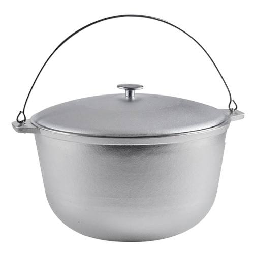 [D1140] Cauldron 40 l with lid and handle (tourist)